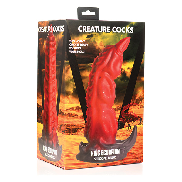 Creature Cocks King Scorpion Silicone Dildo -  Red