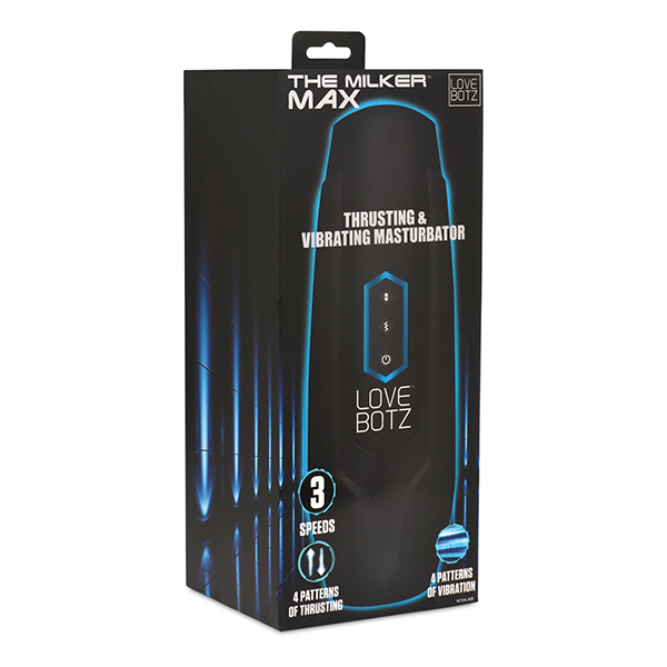 The Milker Max Thrusting & Vibrating Masturbator - Black