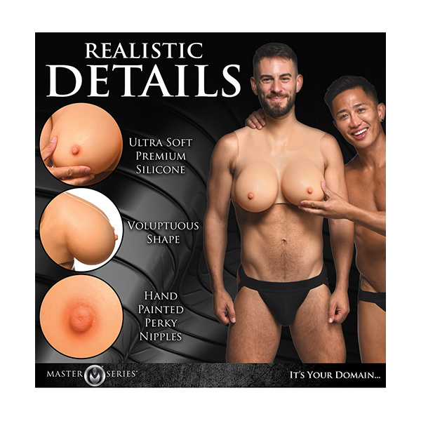 Master Series Perky Pair G Cup Silicone Breasts - Image 2