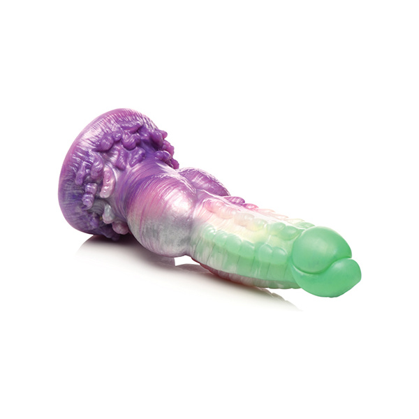 Creature Cocks Aqua Phoenix Silicone Dildo - Multi Color - Image 4