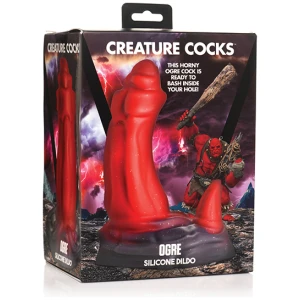 Creature Cocks Ogre Silicone Dildo - Red