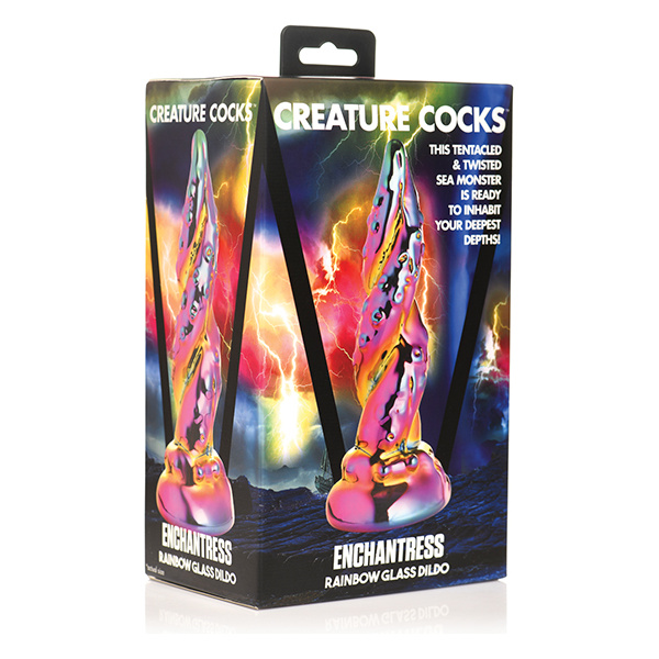 Creature Cocks Enchantress Rainbow Glass Dildo