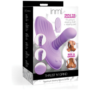 Inmi Thrust N' Grind Thrusting & Vibrating Silicone Grinder - Purple