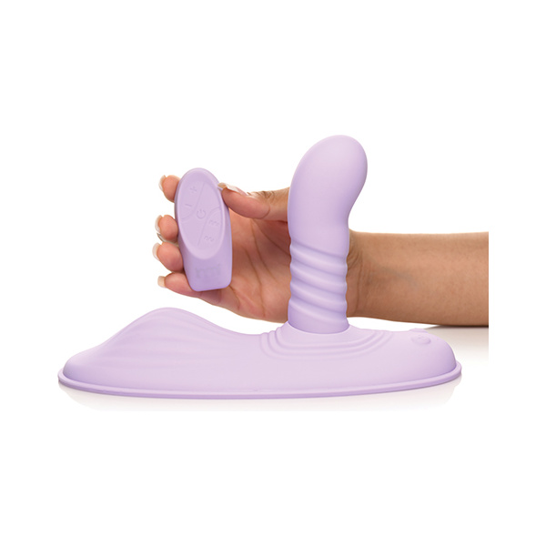 Inmi Thrust N' Grind Thrusting & Vibrating Silicone Grinder - Purple - Image 4