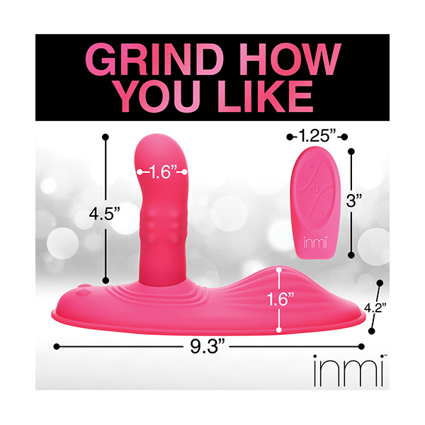 Inmi Spin N' Grind Rotating & Vibrating Silicone Grinder - Pink - Image 3