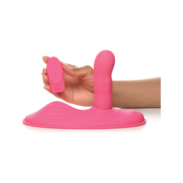 Inmi Spin N' Grind Rotating & Vibrating Silicone Grinder - Pink - Image 4