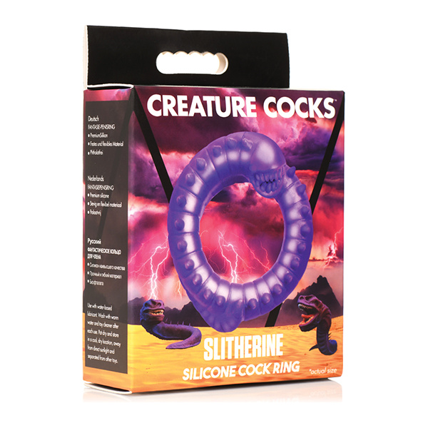 Creature Cocks Slitherine Silicone Cock Ring - Purple