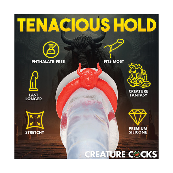 Creature Cocks Beast Mode Silicone Cock Ring - Red - Image 5