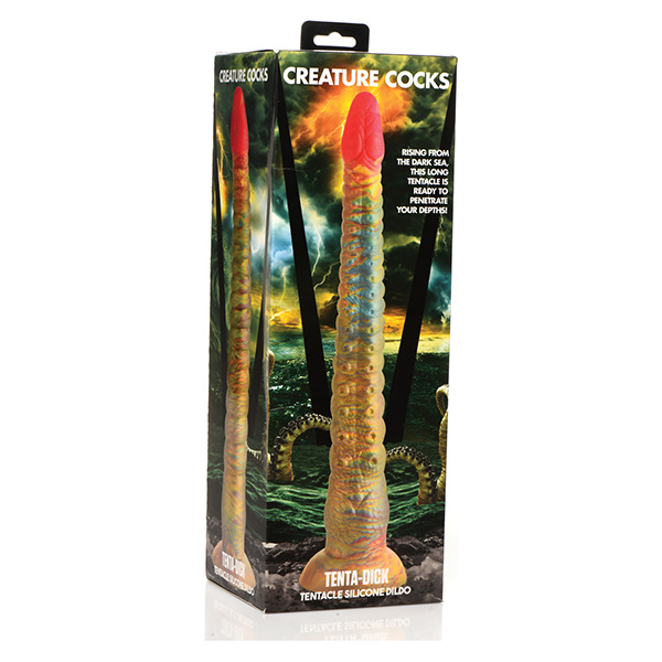 Creature Cocks Tentacle Dick Silicone Dildo - Multi Color