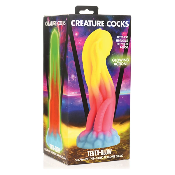 Creature Cocks Tenta-Glow-in-the-Dark Silicone Dildo