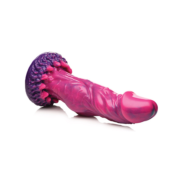 Creature Cocks Xenox Vibrating Silicone Dildo w-Remote - Pink-Purple - Image 3