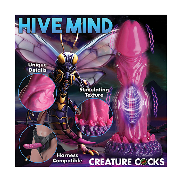 Creature Cocks Xenox Vibrating Silicone Dildo w-Remote - Pink-Purple - Image 2