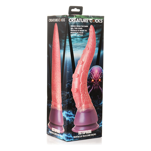 Creature Cocks Octoprobe Tentacle Silicone Dildo - Pink-Purple