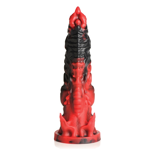 Creature Cocks Mephisto Silicone Dildo - Black-Red - Image 5