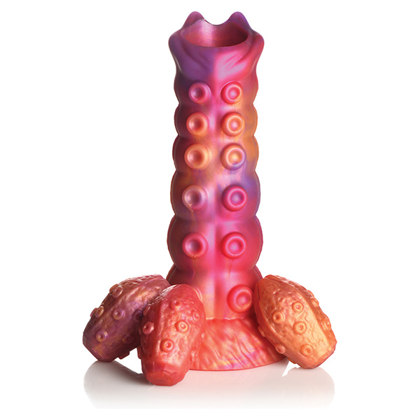 Creature Cocks Nymphoid Ovipositor Silicone Dildo w-Eggs - Multi Color - Image 2