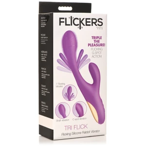 Inmi Tri-Flick Flicking Rabbit Vibrator - Purple