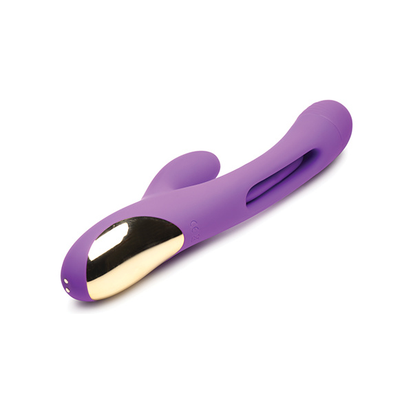 Inmi Tri-Flick Flicking Rabbit Vibrator - Purple - Image 3