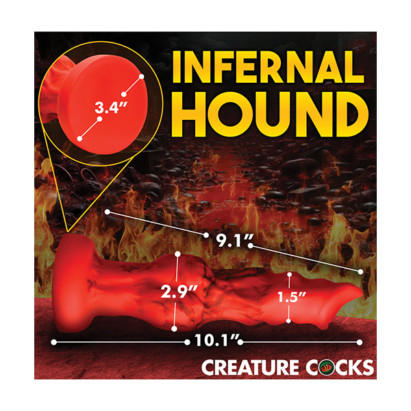 Creature Cocks Fire Hound Silicone Dildo - Image 3