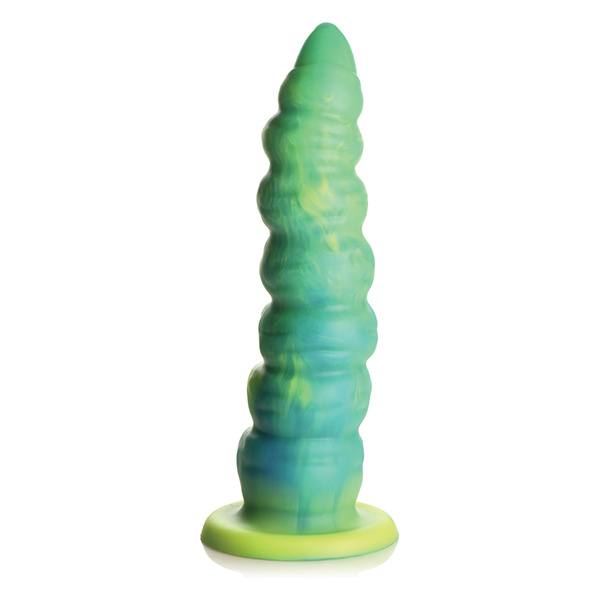 Creature Cocks Squirmer Thrusting & Vibrating Silicone Dildo w-Remote Control - Multi Color - Image 3