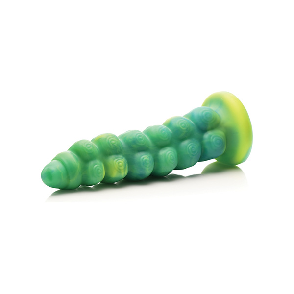 Creature Cocks Squirmer Thrusting & Vibrating Silicone Dildo w-Remote Control - Multi Color - Image 2