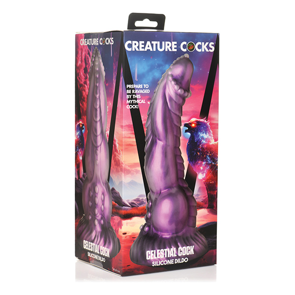 Creature Cocks Celestial Cock Silicone Dildo - Multi Color