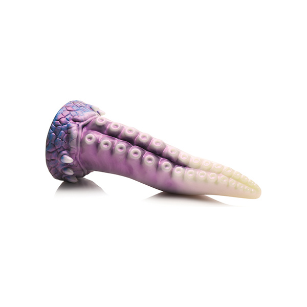 Creature Cocks Astropus Tentacle Silicone Dildo - Purple-White - Image 3