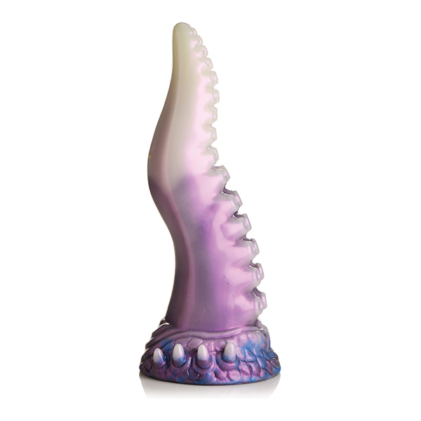 Creature Cocks Astropus Tentacle Silicone Dildo - Purple-White - Image 4