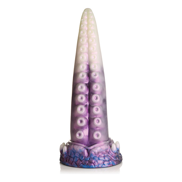 Creature Cocks Astropus Tentacle Silicone Dildo - Purple-White - Image 2