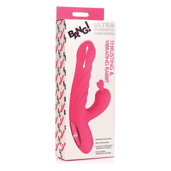 Bang! 10X Thrusting & Vibrating Rabbit - Pink