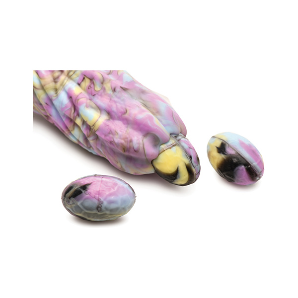 Creature Cocks Dragon Spawn Dragon Ovipositor Silicone Dildo w-Eggs - Multi Color - Image 2