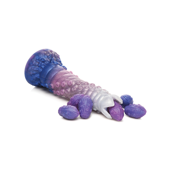 Creature Cocks Tenta-Queen Ovipositor Silicone Dildo w-Eggs - Multi Color - Image 5