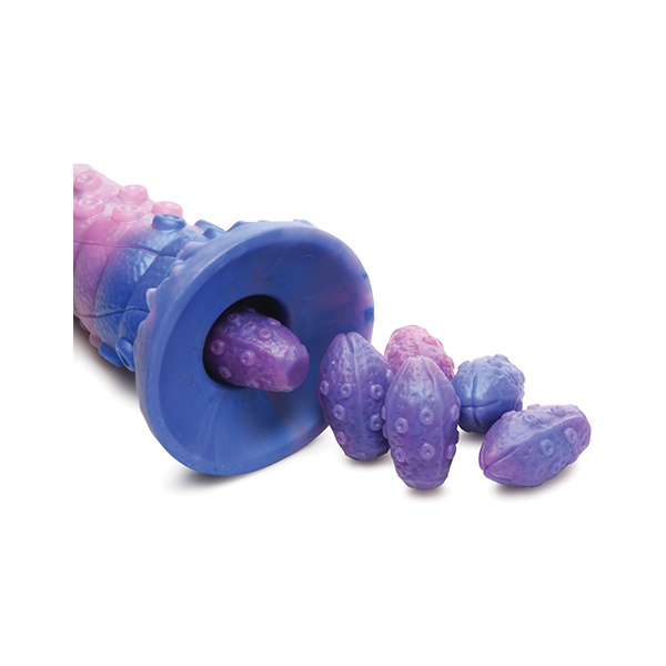 Creature Cocks Tenta-Queen Ovipositor Silicone Dildo w-Eggs - Multi Color - Image 4