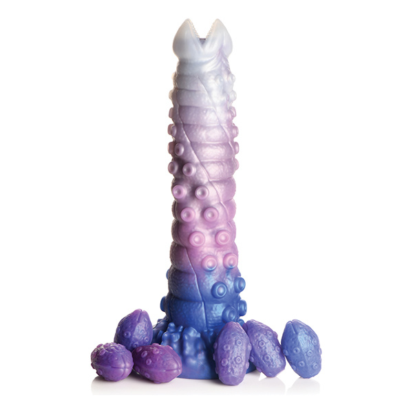 Creature Cocks Tenta-Queen Ovipositor Silicone Dildo w-Eggs - Multi Color - Image 2