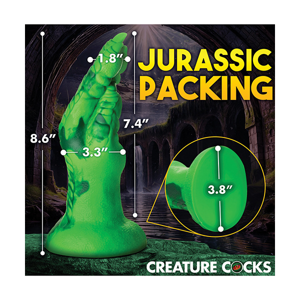 Creature Cocks Raptor Claw Fisting Silicone Dildo - Green - Image 5