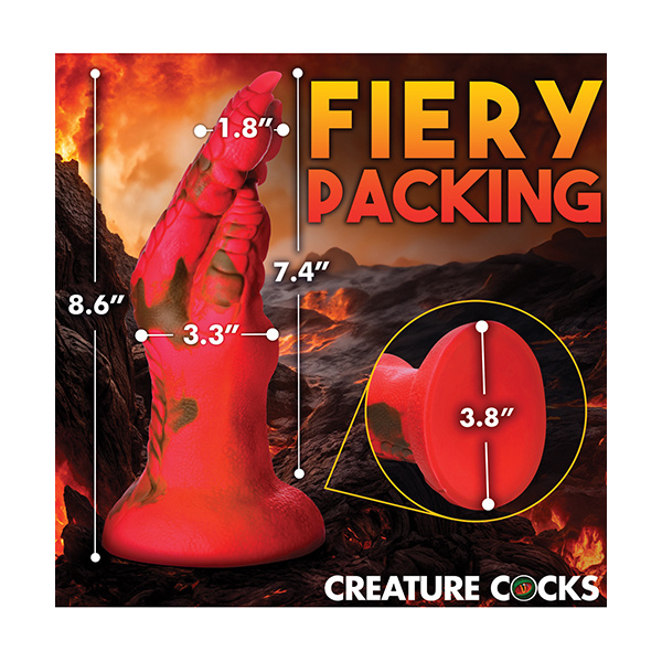 Creature Cocks Demon Claw Fisting Silicone Dildo - Red - Image 2