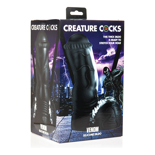 Creature Cocks Venom Silicone Dildo - Black