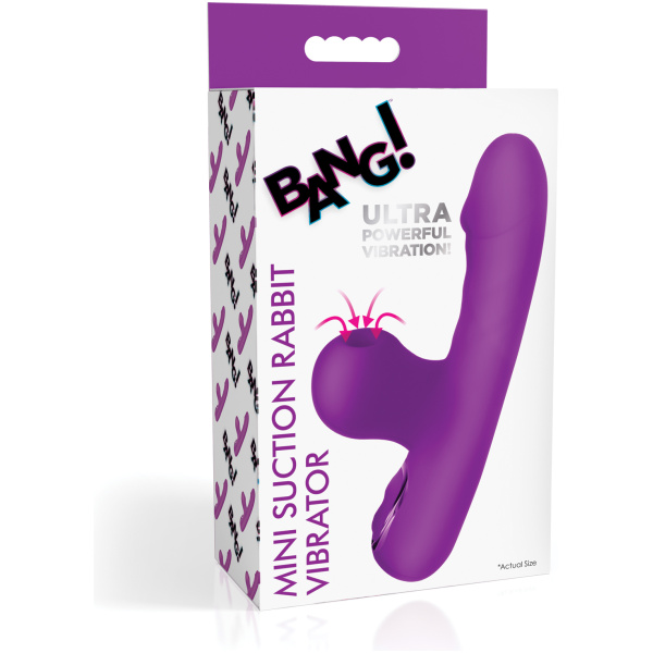 Bang! Mini Suction Rabbit Vibrator - Purple