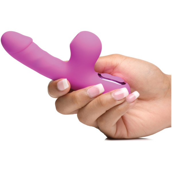 Bang! Mini Suction Rabbit Vibrator - Purple - Image 4