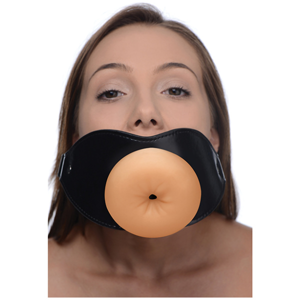 Master Series Ass Face Mouth Gag - Light-Black - Image 5