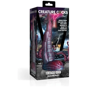 Creature Cocks Tentacle Cock Silicone Dildo - Red-Blue