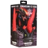 Creature Cocks Dragon Roar Silicone Dildo - Red-Black