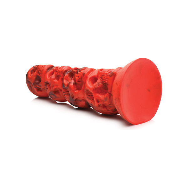 Creature Cocks Doom Silicone Dildo - Red-Black - Image 4