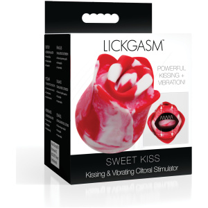 Lickgasm Sweet Kiss Kissing & Vibrating Clitoral Stimulator - Swirl