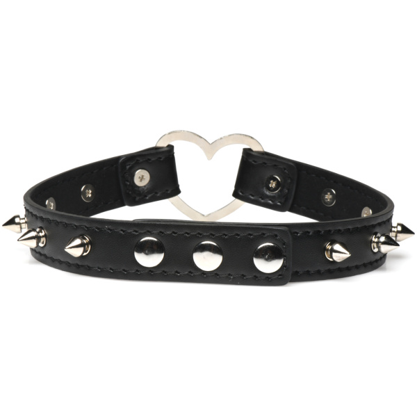 Master Series Spiked Heart Choker - Image 2