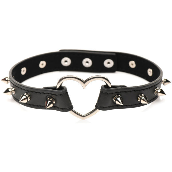 Master Series Spiked Heart Choker - Image 5