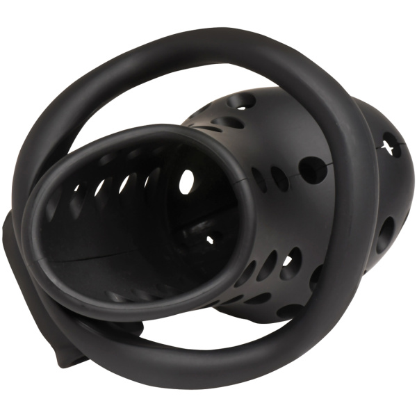 Master Series Lock Down Chastity Cage - Black - Image 4