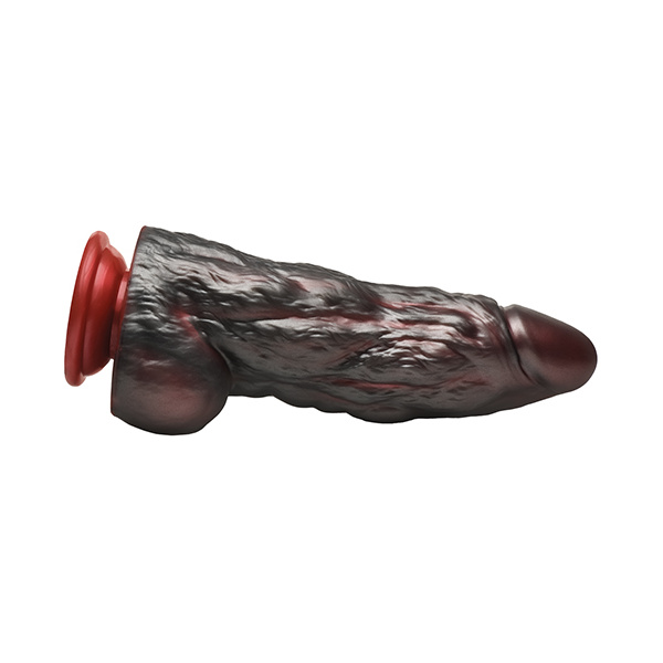 Creature Cocks King Kong Silicone Dildo - Red-Gray - Image 4