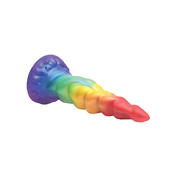 Creature Cocks Magic Rider Unicorn Silicone Dildo - Rainbow - Image 3