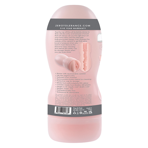 Zero Tolerance Pop & Toss Stroker - Light - Image 5