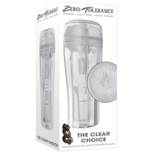 Zero Tolerance The Clear Choice Masturbator - Clear
